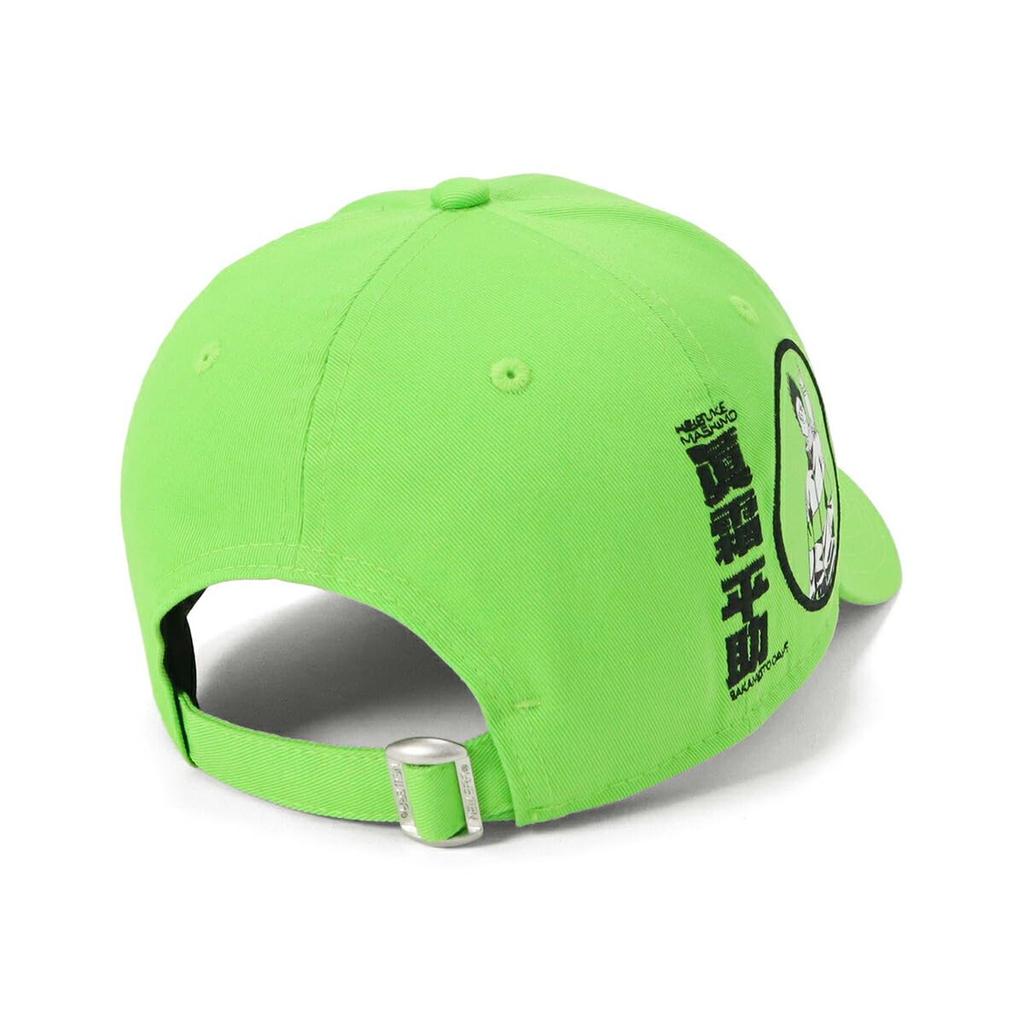 New Era 9FORTY Sakamoto Days Collaboration Shonen Jump Green Cap, Free SAKAMOTO WRDMRK 9FORTY SAKDAY KGR JP
