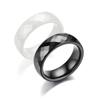 Anelli Ceramici da 3/6mm per Donna Uomo Colore Nero Bianco Gioielli di Moda Anello per Dito Regali di Alta Qualità