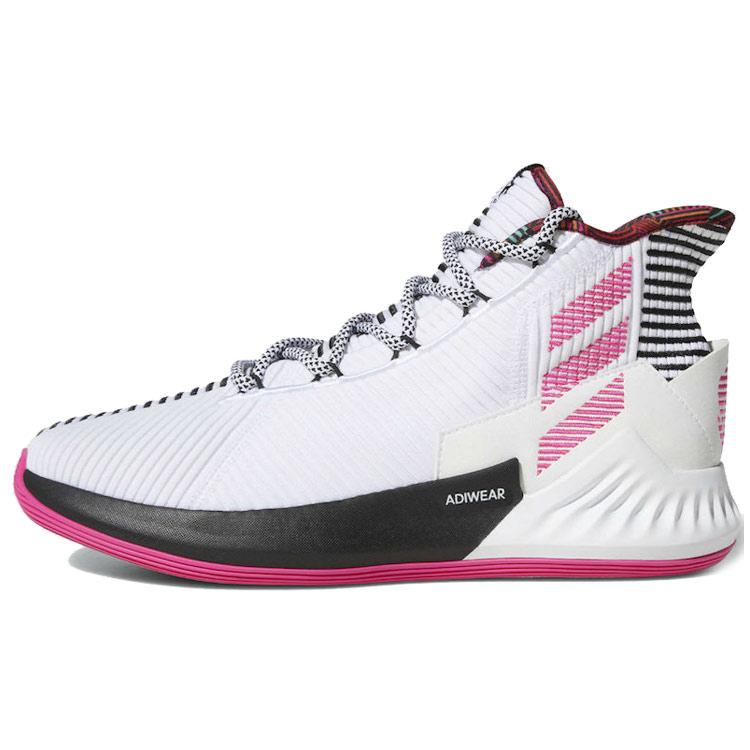 

Новые Adidas D Rose 9 Бело-черные розовые BB7658 45