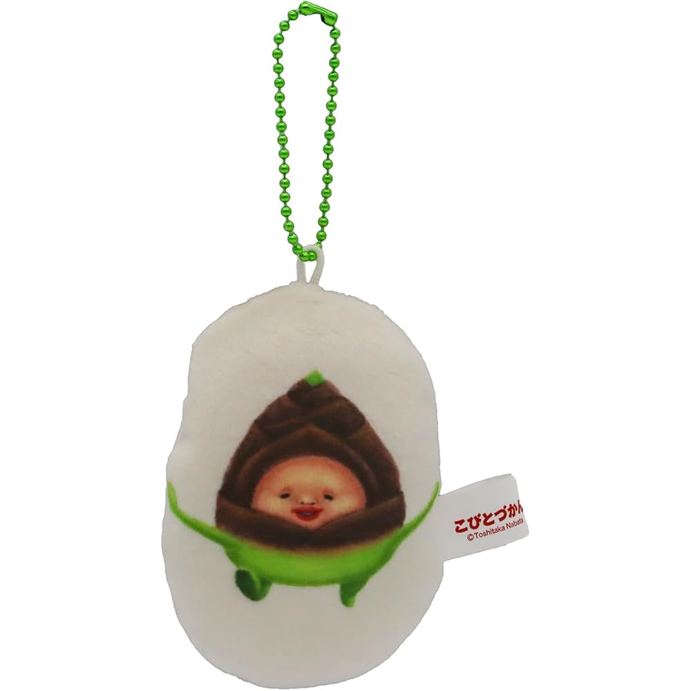 Sinada Kobitozukan Plush Mushroom Character with Ball Chain Keychain 15cm