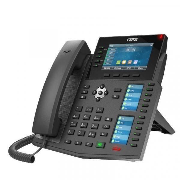 IP telefon - Fanvil - X6U - 3 színes kijelző - Beépített Bluetooth - HD hang