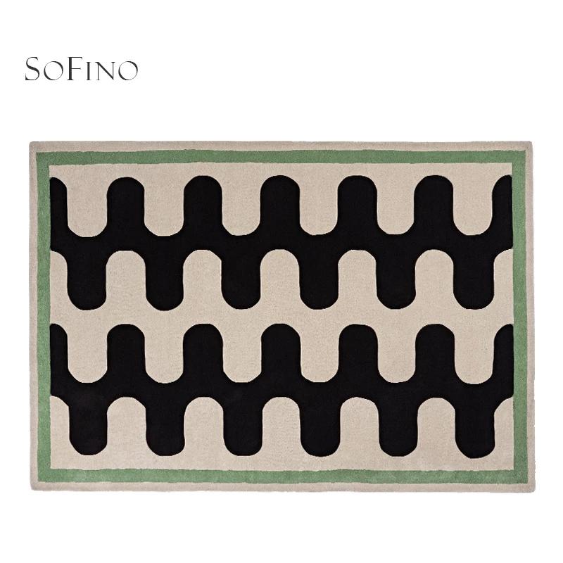 

Washable Area Rug Plush Soft Nordic Light Luxury Carpet for Bedroom Living Room Floor Mat Lounge Decor 60x90cm(23x35in)