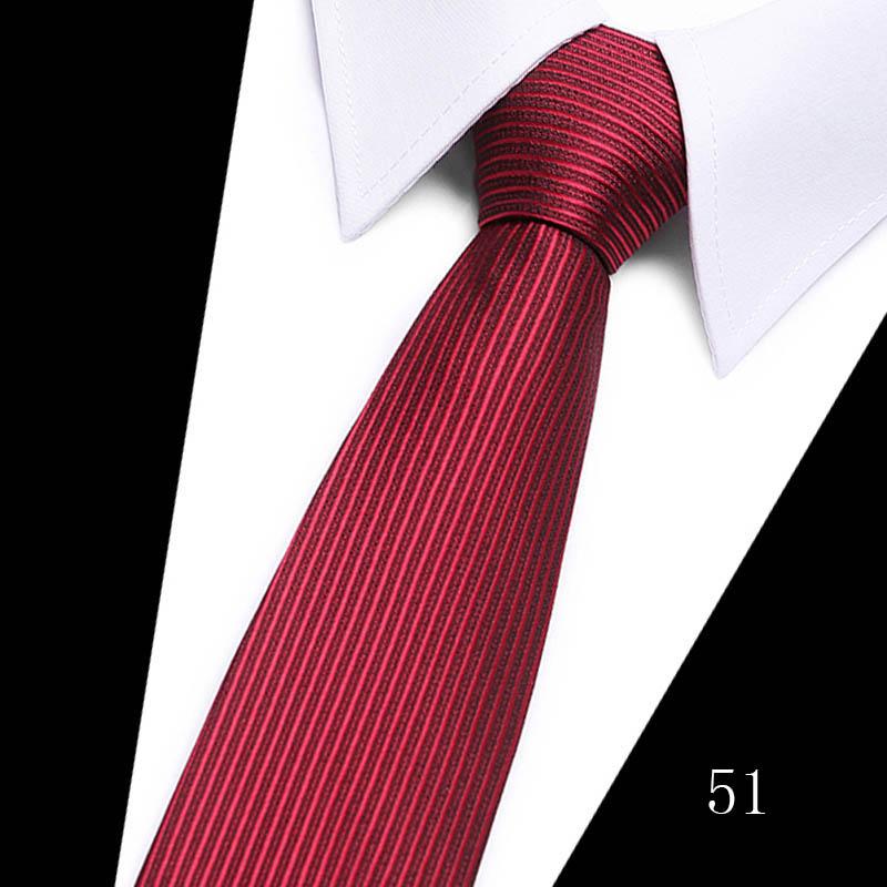 Necktie Man 7.5 cm Silk Tie Solid Color Gravatas Suit Accessories Fit Wedding Holiday Party