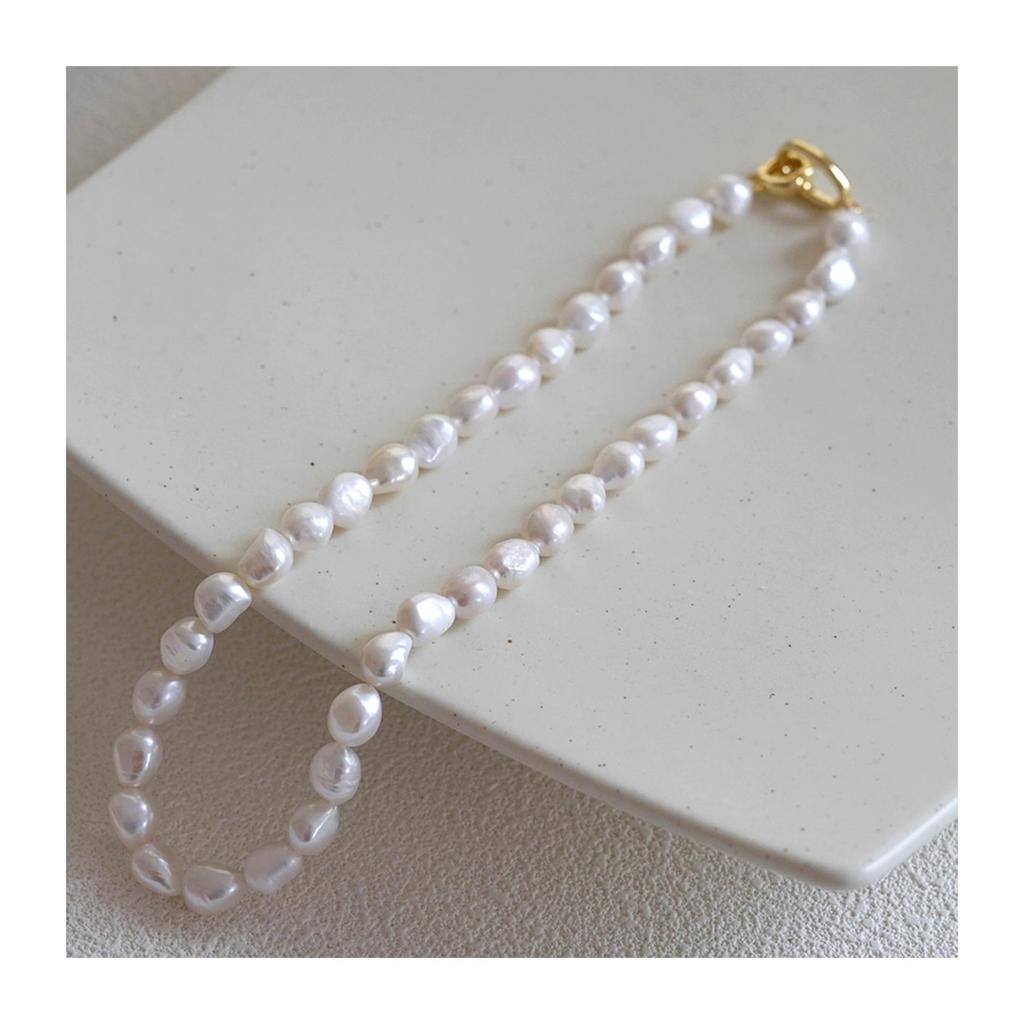 European & American Fashion Irregular Large Baroque Freshwater Pearl Necklace for Women