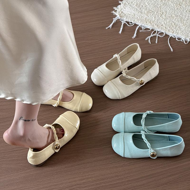 Fashion Soft Shoes Woman 2025 Elegant Shallow Mouth Female Footwear New Summer Moccasin Dress Flat Mary Janes Shoes Woman Flats Shallow