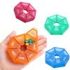 7 Days Pill Storage Box Mini Travel Portable Medicines Dispenser Box Multifunction Plastic Sealer Box Pill Bottle Pill Case