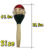 Latin Percussion Egg Brass Set of 2 [TradeWind] Maracas, Percussion, Wooden, Instrument, Shaker, Shape, Eurhythmic, Band, Karaoke, Party, (Palm Wood)