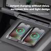 For Zeekr 7X Central Control Wireless Charging Pad Anti-slip Silicone Mat Car Interior Decoration Special Accessories