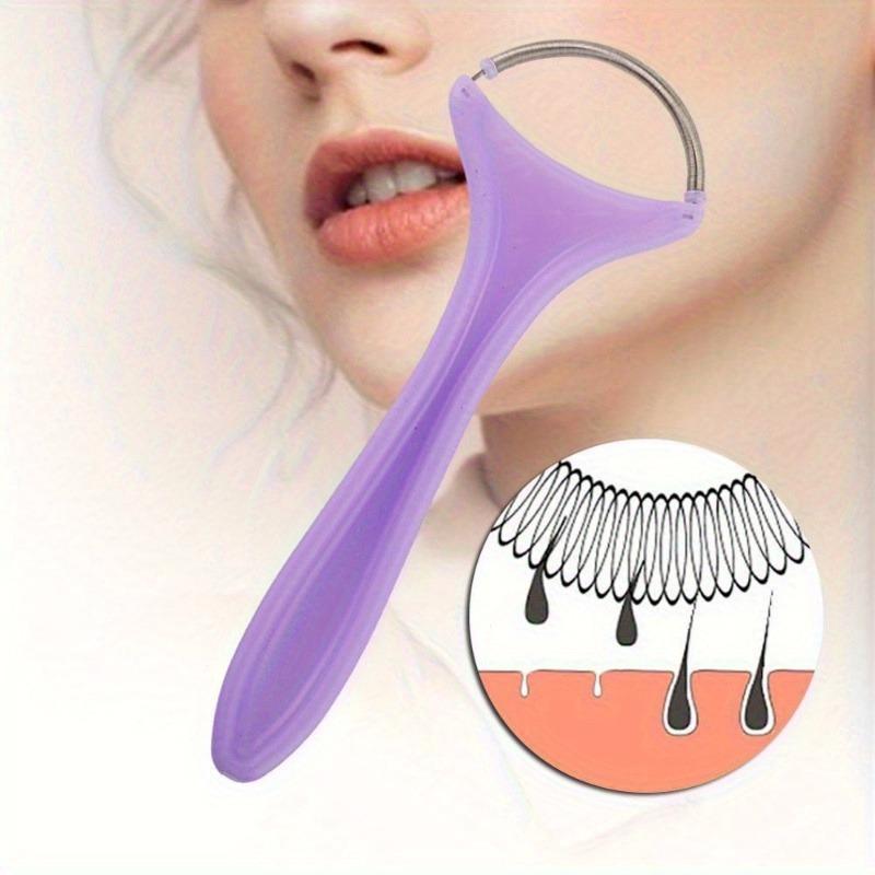1Pc Professional Purple Portable Facial Hair Removal Tool for Forehead, Chin and Cheeks