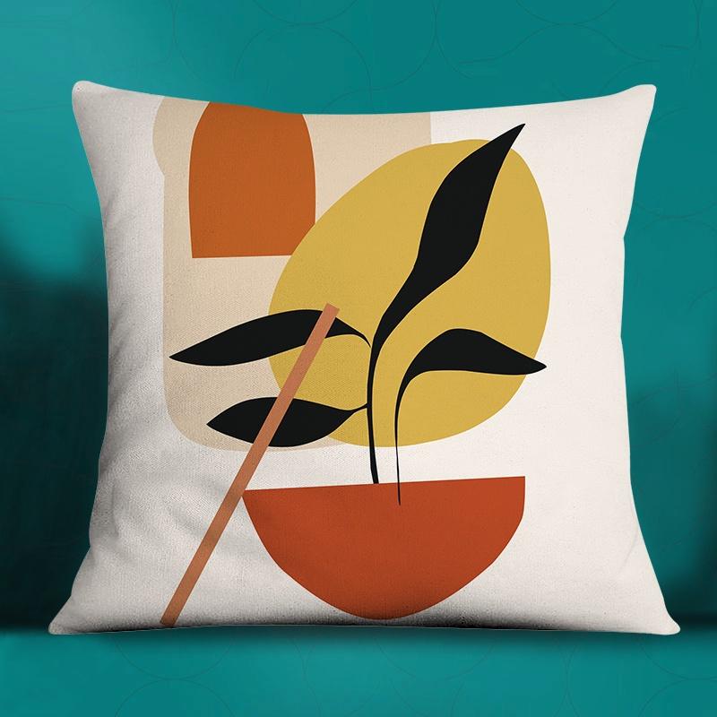 Fashion Classic Square Decorative Pillowcase Geometric Pattern Living Room Sofa Cushion Pillow Home Decor