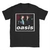 Novelty O-Oasis Rock Band Tshirts Men's O-neck Short Sleeve Tops Shirts  100%Cotton Summer Tops