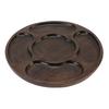Wooden Tray Divided Serving Tray for Appetizers Snacks Veggie Platter Decorative Sectional Platter for Party Buffet B