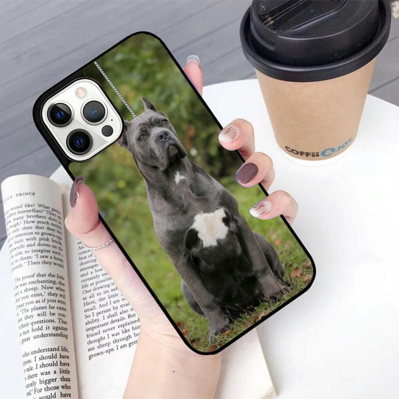 Italian Cane Corso Mastiff Dogs Mobile Phone Cases For iPhone 17 Air 16 15 14 12 13 11 Pro MAX apple Plus Coque