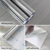 Stainless Steel Brushed Contact Paper, Peel And Stick Wallpaper, Self-Adhesive Removable Wall Decals For Refrigerator, Furniture