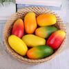 6Pcs Realistic Fruit Mangos Decoration Assorted Realistic Mangos Models for Table Decors and Visual Merchandising