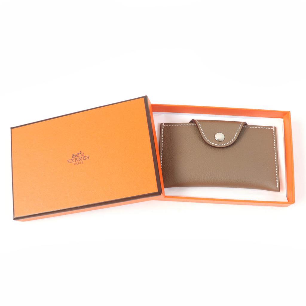 Pristine HERMES Card Case Iliad Evercolor Women Used