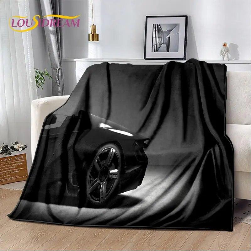 Sports Car Concept Car Soft Plush Blanket,Flannel Blanket Throw Blanket for Living Room Bedroom Bed Sofa Picnic Cover Bettdecke