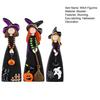 Unique Witch Collectible Figures Halloween Table Decoration, Cute Wooden Centerpiece, Farmhouse Autumn Ghost Pumpkin Black Cat Statues Ornament