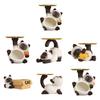 Multifunctional Resin Siamese Cats Statue Desktop Ornament for Key Storage Tray Decorative Display and Housewarming Gift