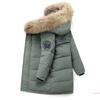 Dětské Teplé Tlusté Oblečení Chlapecké Oblečení Zimní Péřové Bundy Parka S kapucí Umělý kožich Dětské Dospívající Snowsuit