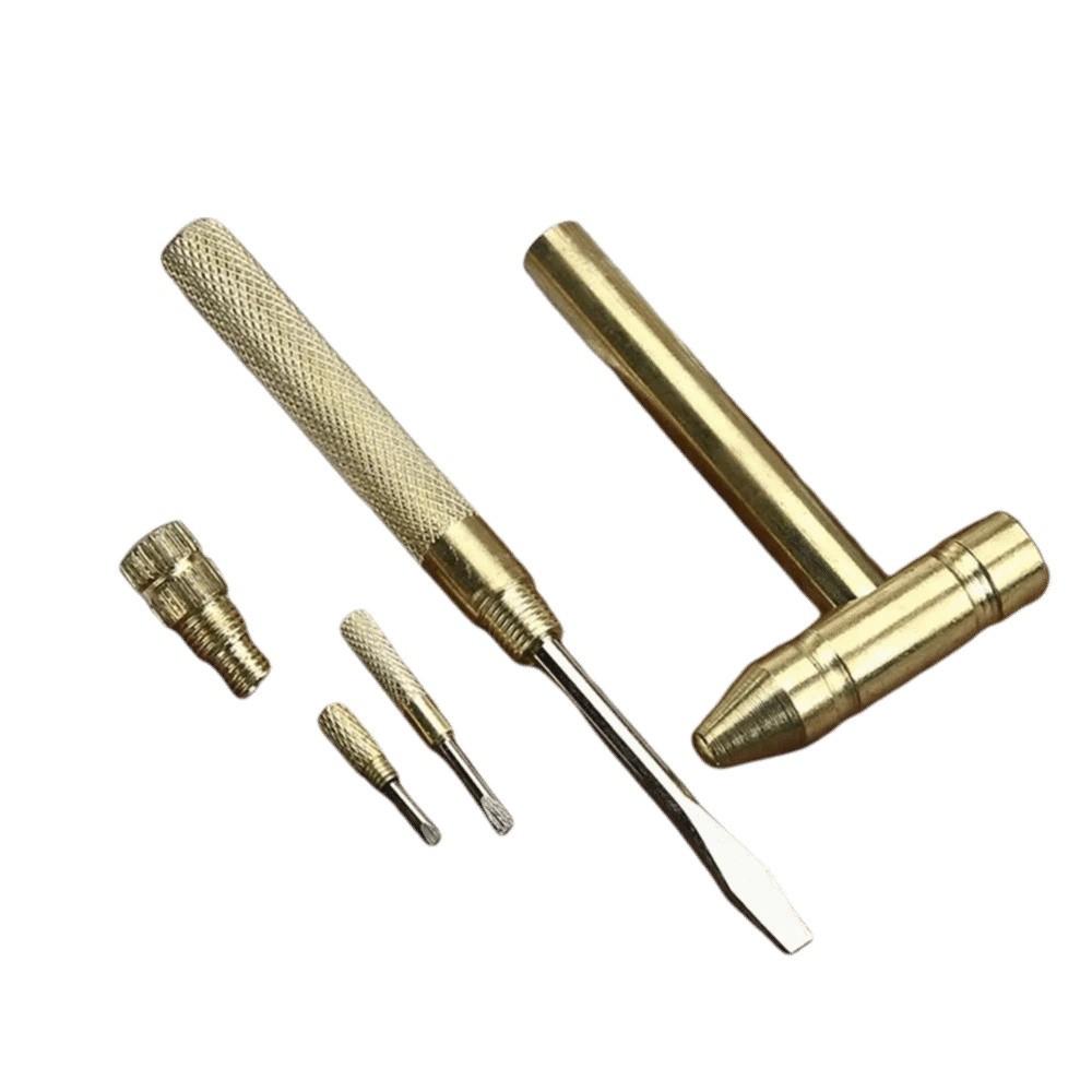 Copper Zinc Zinc Alloy Mini Craft Hammer Detachable Multi-function Hammer Hand Tool  Watchmaker Tools