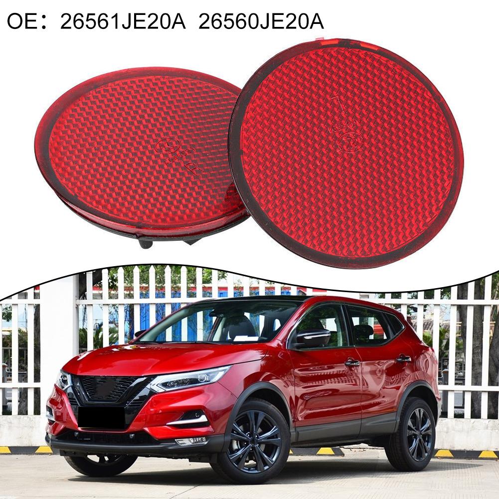 For Nissan For QASHQAI Compatible Round Reflectors for Back Bumper Installation