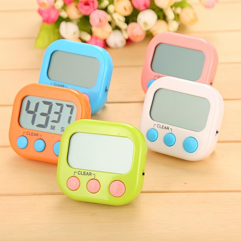 1PC Timer Digitale LCD Cucina Multifunzionale Magnetico Cottura Grande Schermo Timer Elettronico Conto alla Rovescia Accessori Cucina Casa