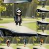 Halloween-Themed Skeleton Car Pendant - Hangable Acrylic Swing Dangle Skeleton Statue Decor