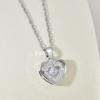 Beating Heart Smart Necklace Women'S Design Fresh And Versatile Zircon Love Pendant Neck Chain