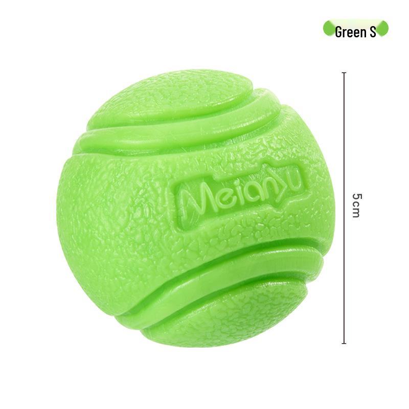 Meianju Dog Chew Ball: Durable Rubber Toy for Fetching and Biting