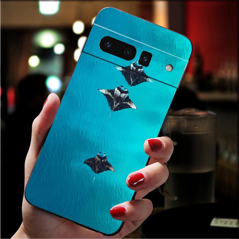 Phone Case For Google Pixel 10 9 Pro XL 9A 8 7 6 Pro Pixel 8A 7A 6A Pixel 8 7 6 5 Ocean Animal Manta Rayjpg
