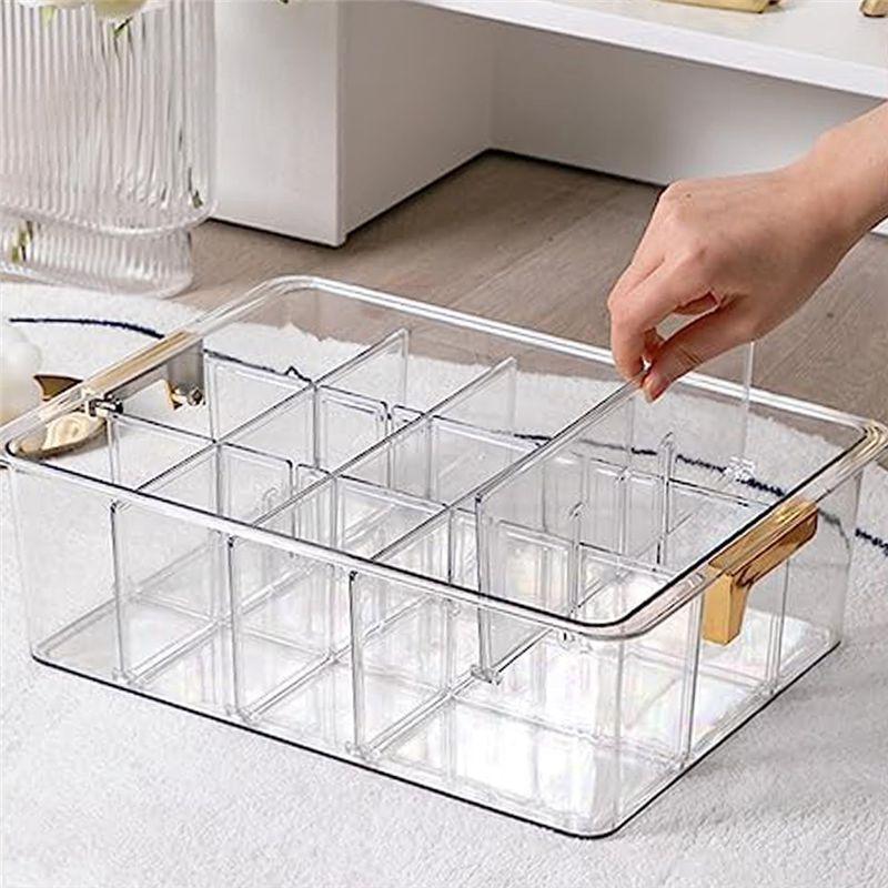 M-Modern-Underwear Storage Box PET Underwear Storage Box Hanging Sock Organizer Compartment Sock Under The Table Underwear Bedro