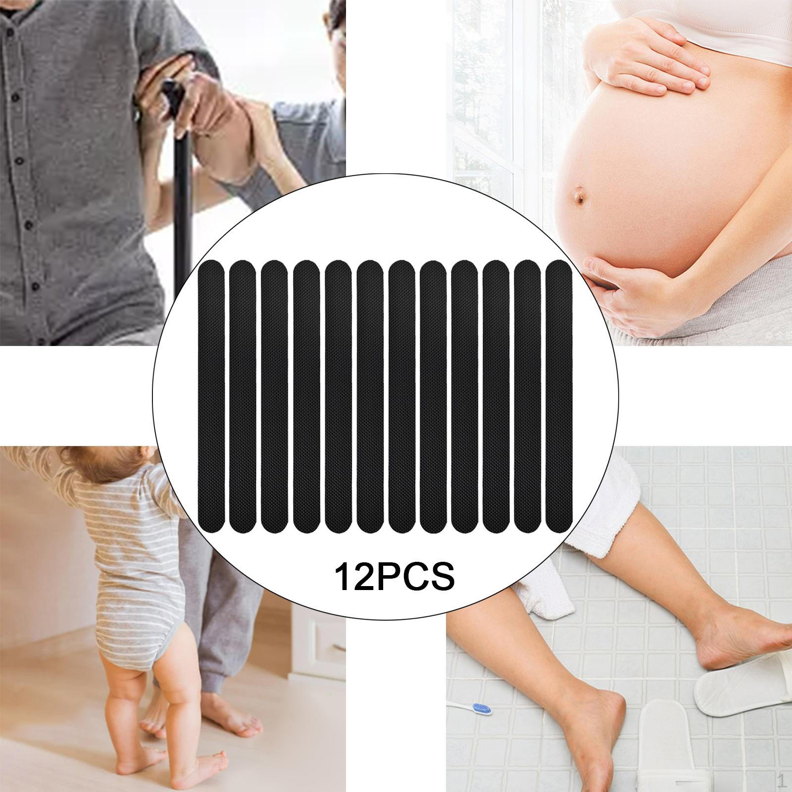 

12 штук противоскользящие наклейки для ванны лента легко наносится наклейки скользящие полоски аппликации чёрный