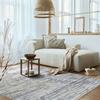 Extra-soft Living Room Rug Pattern Lines Grey Cream 120x170
