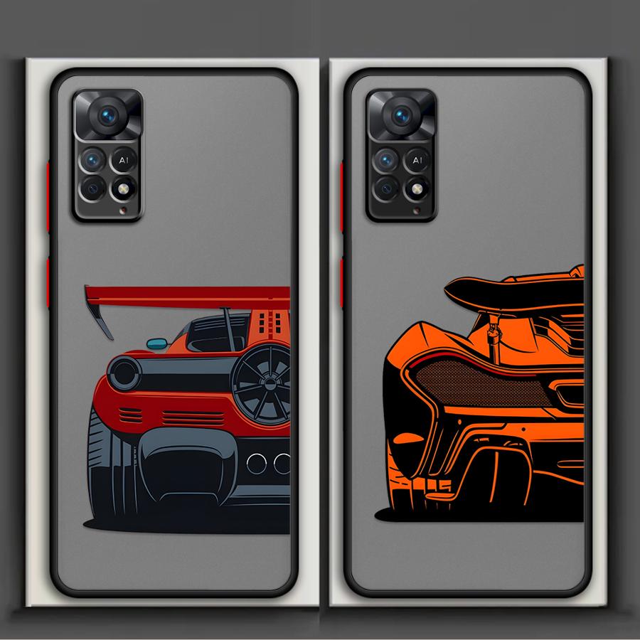Funda Back Phone Cover Case for Xiaomi Redmi Note 14 12 10 13C 9S 14C 11 13 Pro Plus A4 Cartoon Cool Car