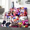 1Pc Colorful Characters Celebration Blanket Soft Throw Blanket For Home Bedroom Bed Sofa Travel Office Solid Christmas Blanket