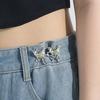 Butterfly Pant Waist Tightener Adjustable Waist Buckle Set Detachable Button Tightener Button Adjuster Buttons Pins For Jeans