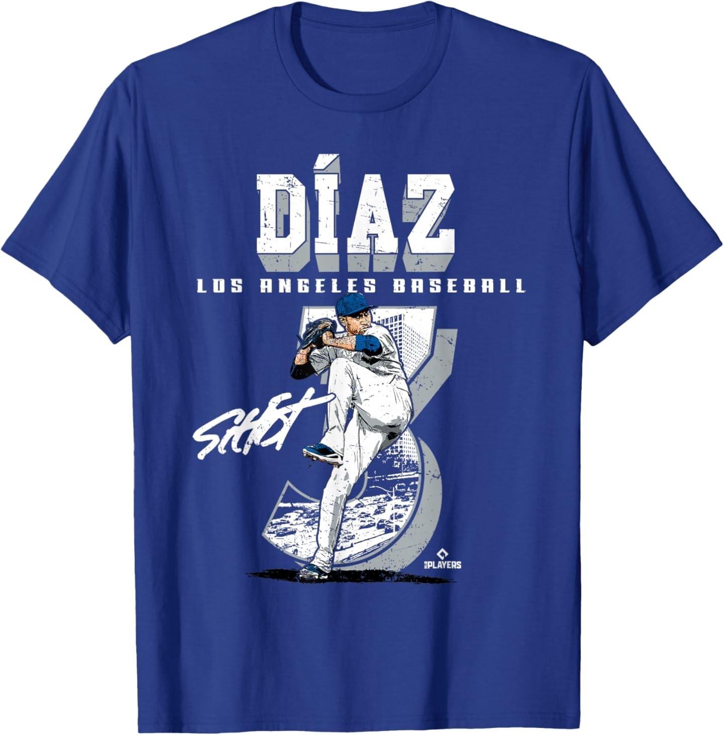 Edwin Diaz - Los Angeles D Baseball Players T-Shirt S разноцветный