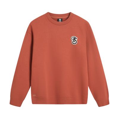 Li Ning Loose Fit Round Neck Letter Sports Fashion Versatile Casual Fleece Warm Long Sleeve Sweatshirt Men Sweatshirt AWDV879-6