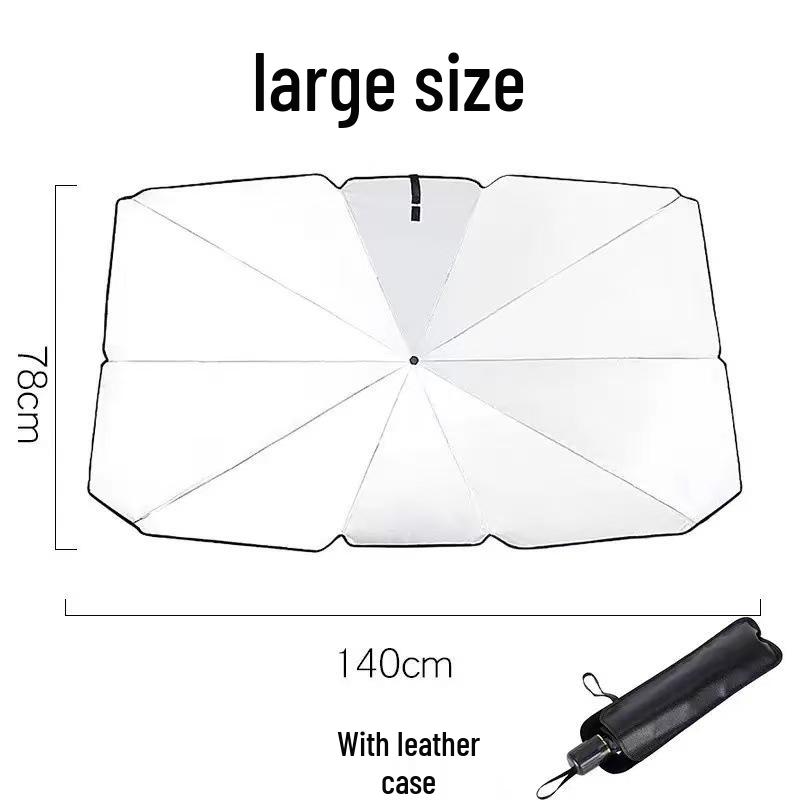 

Foldable Car Sunshade Umbrella, V-shaped Sun and Heat Protection