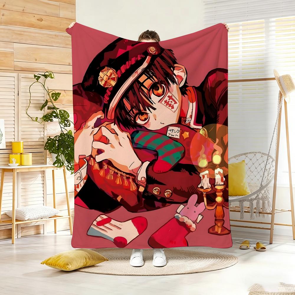 anime character H-HanakoS kunS Throw Lightweight 240g Flannel Blanket Soft Skin-friendly for Summer Cooling