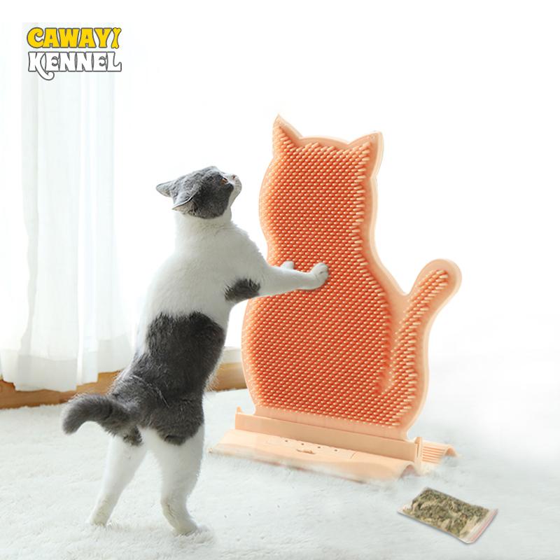 

Питомник Cawayi с фиксированным дверным швом, устройство для удаления волос с устройством для трения кошек, массажная щетка против зуда, игрушка для трения кошек, товары для домашних животных
