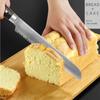 Damascus Steel Bread Knife Toast Cutting Knives Serrated Blade Knife Kitchen Steak Knife