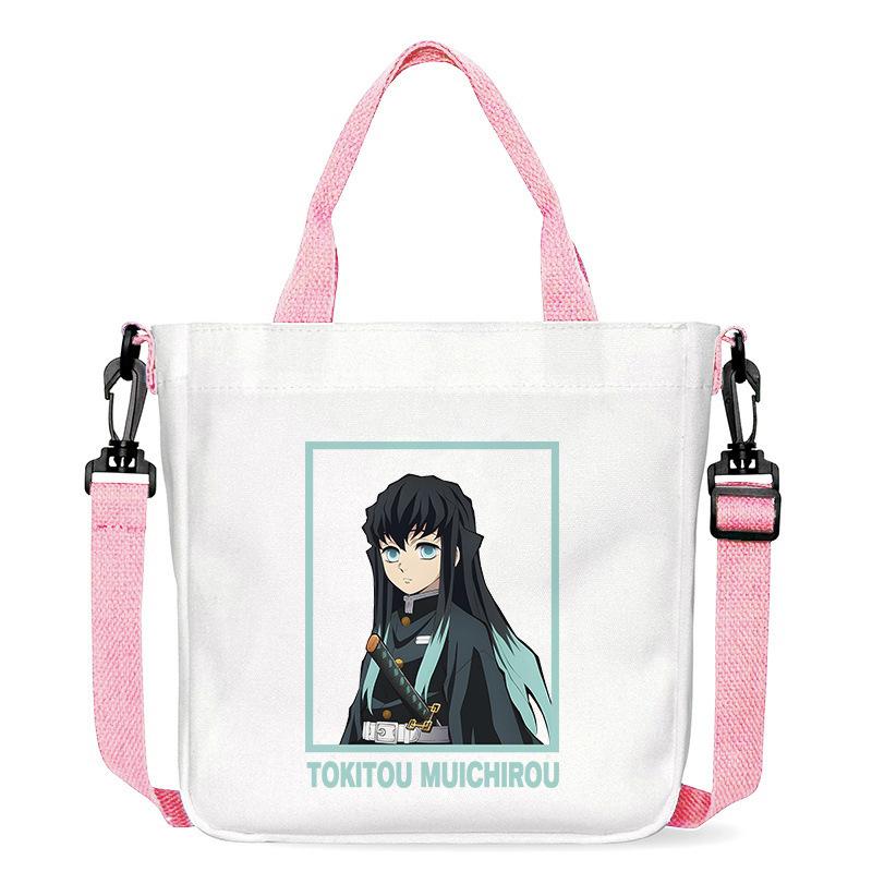 Japan Cartoon comicsTokito Muichiro Demon Slayer Print Canvas Bag Fashionable Everyday Shoulder Bag Crossbody Bag for Women 7555