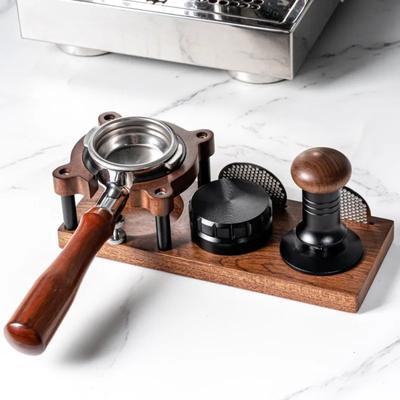 51/53/58mm Uniwersalna drewniana podstawa do ubijania kawy, uchwyt na ubijak do kawy, mata antypoślizgowa do narzędzia do kawy Barista