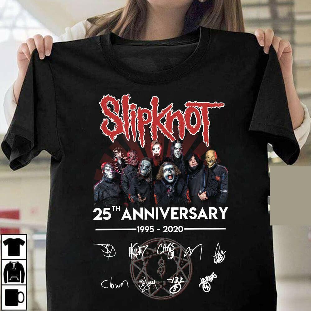 

Черная футболка унисекс в честь 25-летия Slipknot 1995-2020 гг.