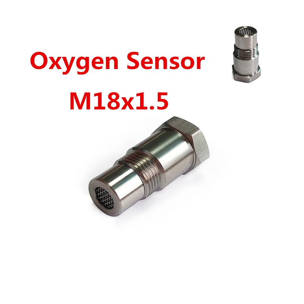 Universal Stainless Steel M18x1.5 O2 Oxygen 90 degree Sensor Extension Spacer Remove Fault Connector