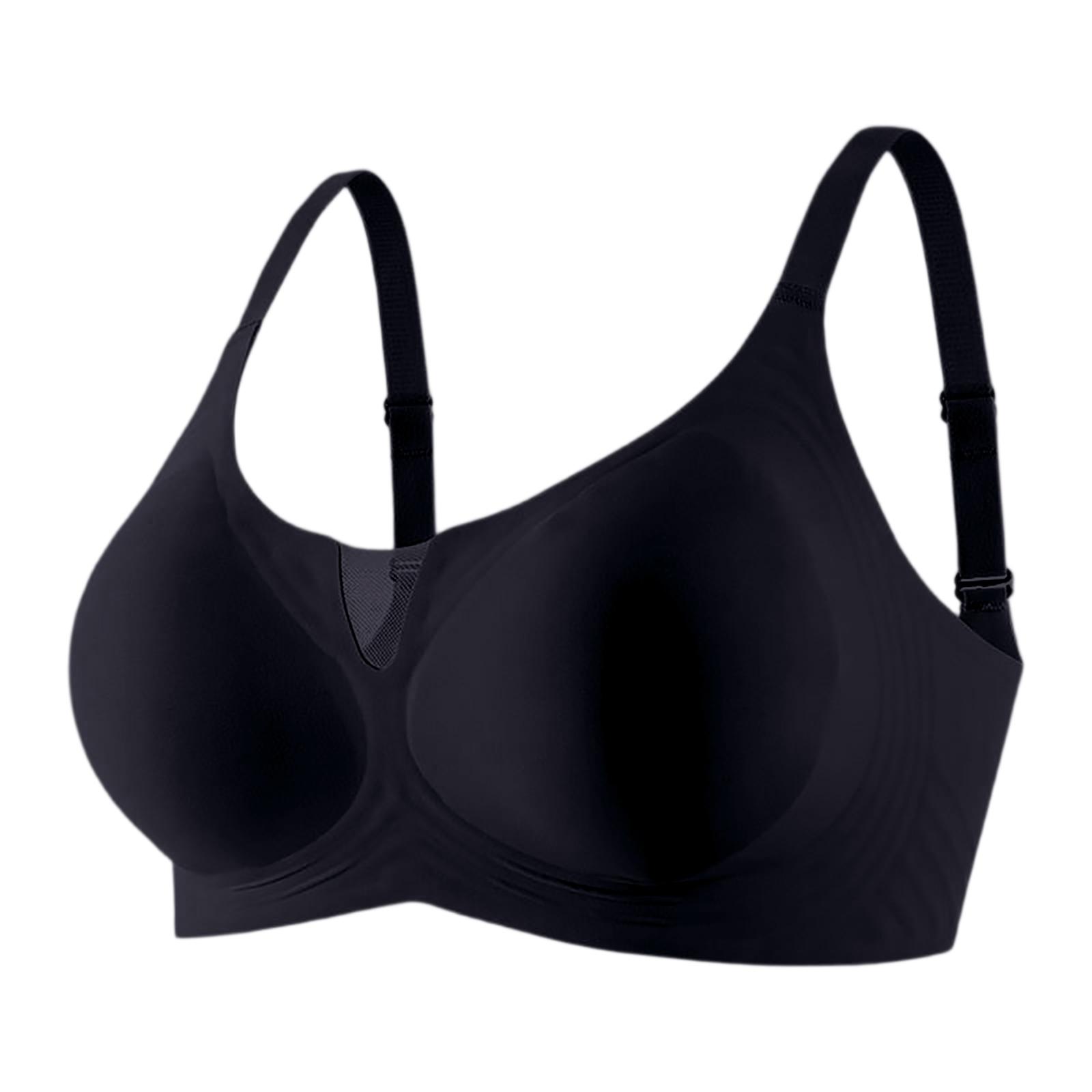 

Женское нижнее белье с полым гладким верхом и без косточек, удобный собирающий бюстгальтер для женщин 40 чёрный