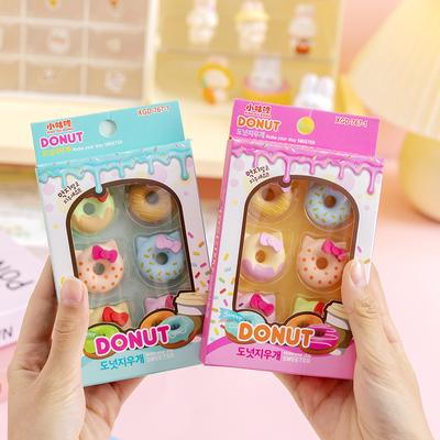 2 Set Cartoon Katze süße Kawaii Candy Farbe Gummi Radiergummi Set für Kinder Schreibwaren Büro Schule liefert