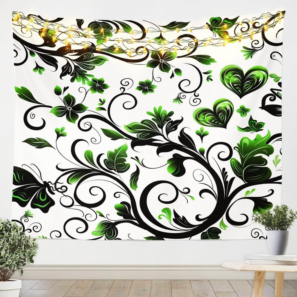 Floral Owl Tapestry For Girls,Kawaii Owl Birds Tapestry For Bedroom Boho Flowers Print Tapestries ,3D Animal Print Tapestry